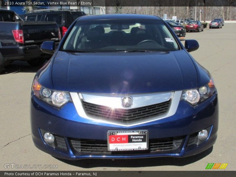 Vortex Blue Pearl / Ebony 2010 Acura TSX Sedan