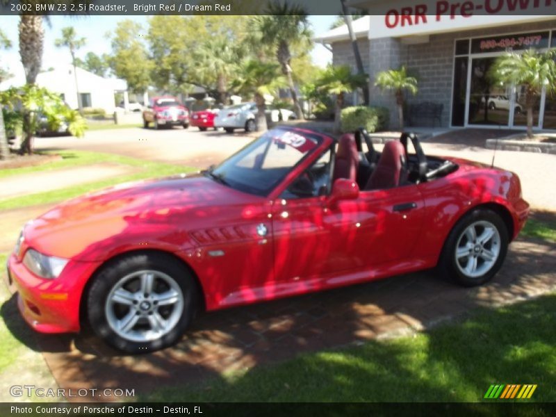 Bright Red / Dream Red 2002 BMW Z3 2.5i Roadster
