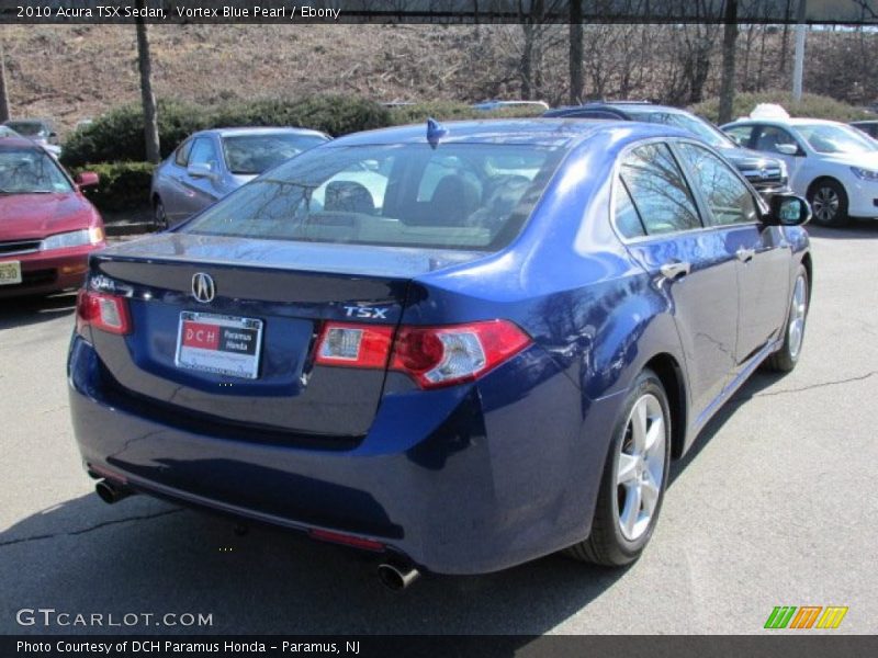 Vortex Blue Pearl / Ebony 2010 Acura TSX Sedan