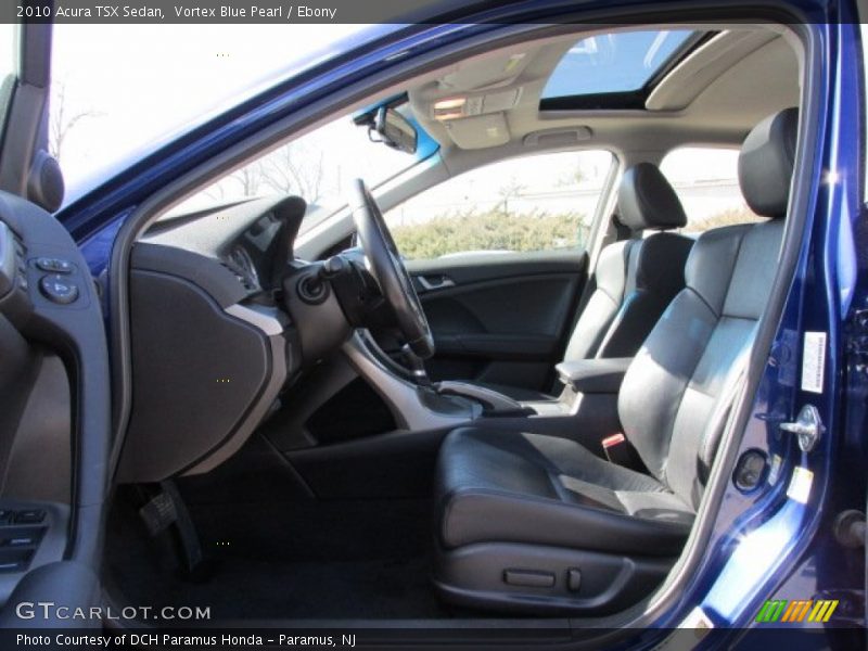 Vortex Blue Pearl / Ebony 2010 Acura TSX Sedan