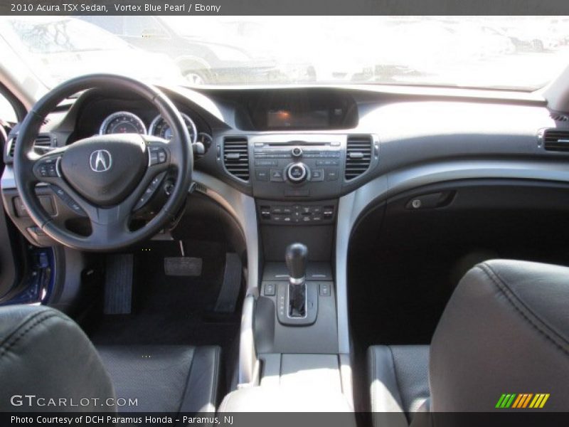 Vortex Blue Pearl / Ebony 2010 Acura TSX Sedan