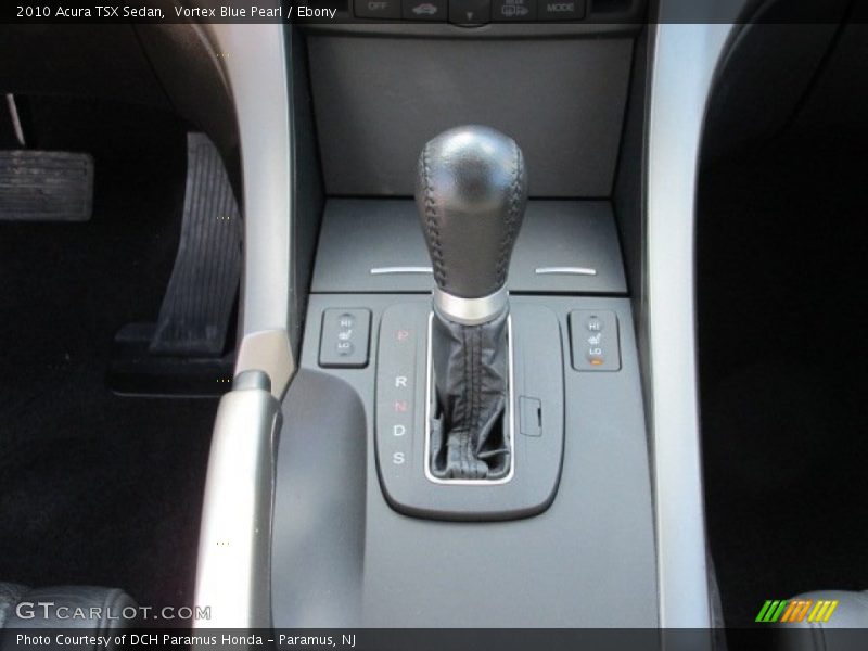 Vortex Blue Pearl / Ebony 2010 Acura TSX Sedan