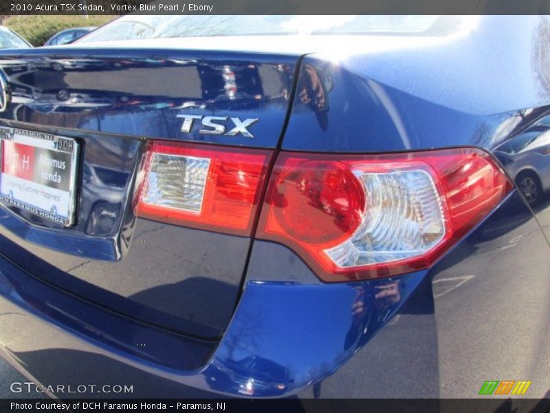 Vortex Blue Pearl / Ebony 2010 Acura TSX Sedan