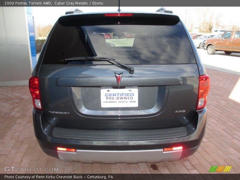 Cyber Gray Metallic / Ebony 2009 Pontiac Torrent AWD