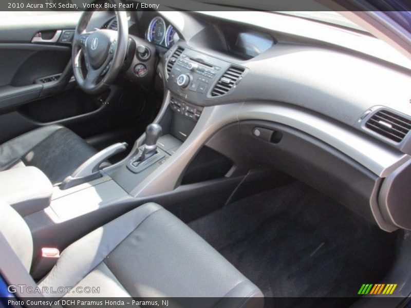 Vortex Blue Pearl / Ebony 2010 Acura TSX Sedan