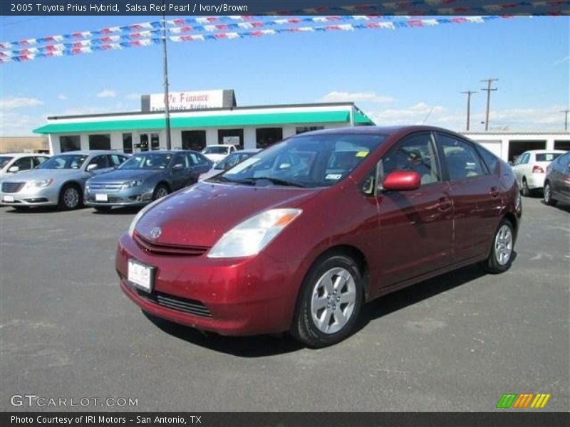 Salsa Red Pearl / Ivory/Brown 2005 Toyota Prius Hybrid