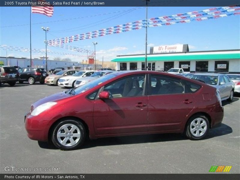 Salsa Red Pearl / Ivory/Brown 2005 Toyota Prius Hybrid