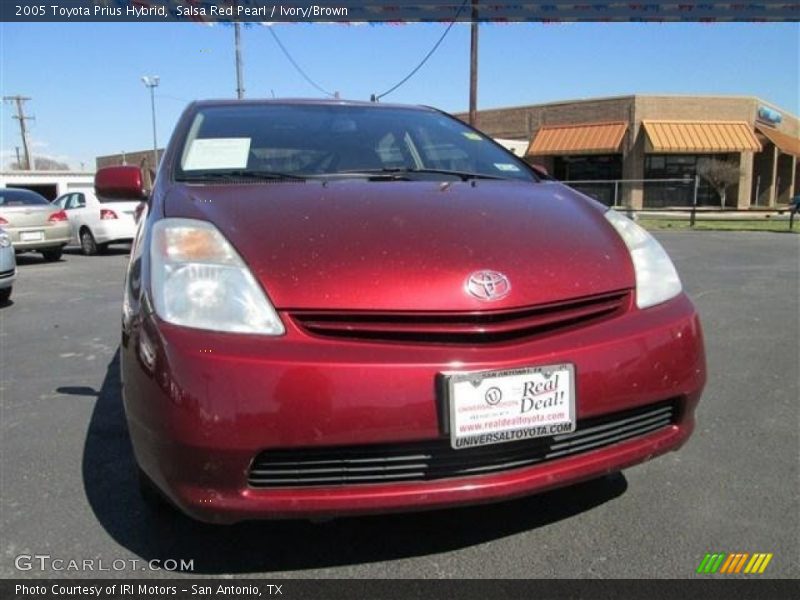 Salsa Red Pearl / Ivory/Brown 2005 Toyota Prius Hybrid