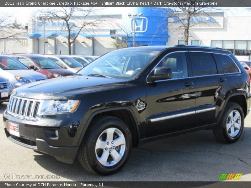 Brilliant Black Crystal Pearl / Dark Graystone/Medium Graystone 2012 Jeep Grand Cherokee Laredo X Package 4x4