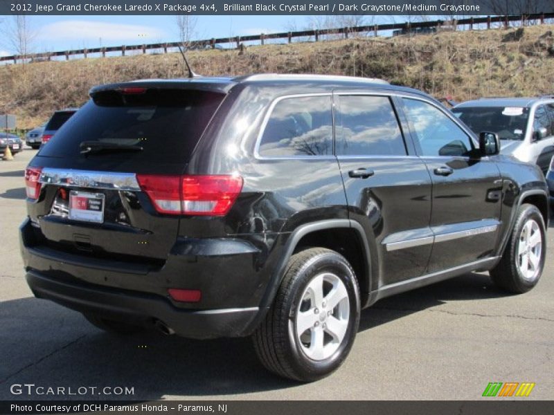 Brilliant Black Crystal Pearl / Dark Graystone/Medium Graystone 2012 Jeep Grand Cherokee Laredo X Package 4x4