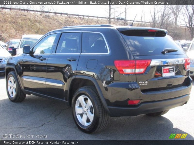 Brilliant Black Crystal Pearl / Dark Graystone/Medium Graystone 2012 Jeep Grand Cherokee Laredo X Package 4x4