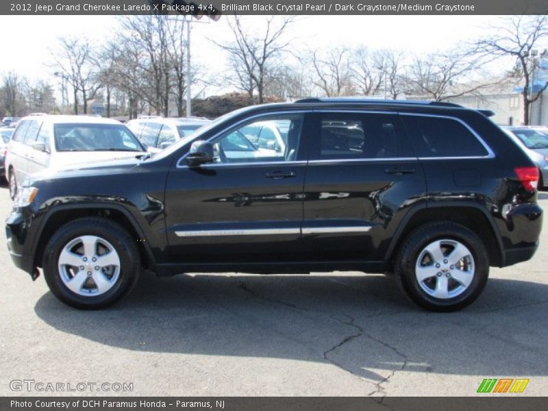 Brilliant Black Crystal Pearl / Dark Graystone/Medium Graystone 2012 Jeep Grand Cherokee Laredo X Package 4x4