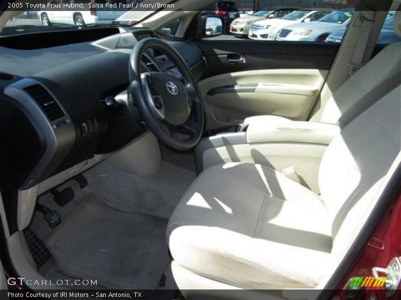 Salsa Red Pearl / Ivory/Brown 2005 Toyota Prius Hybrid