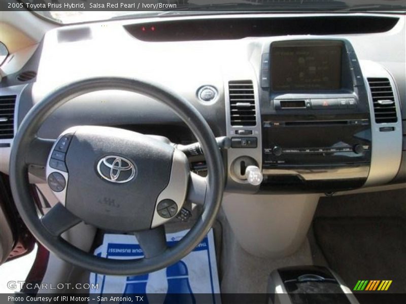 Salsa Red Pearl / Ivory/Brown 2005 Toyota Prius Hybrid