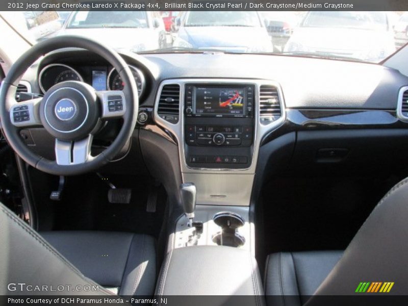 Brilliant Black Crystal Pearl / Dark Graystone/Medium Graystone 2012 Jeep Grand Cherokee Laredo X Package 4x4