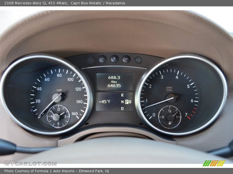 Capri Blue Metallic / Macadamia 2008 Mercedes-Benz GL 450 4Matic