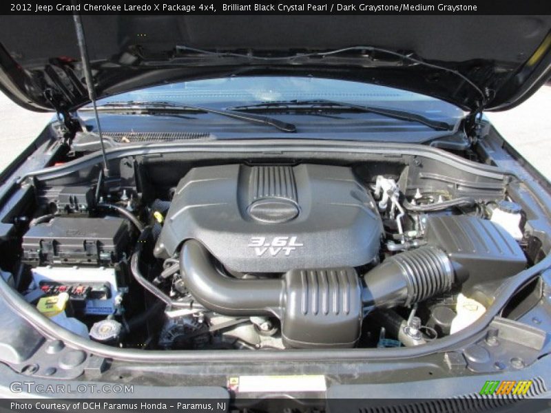  2012 Grand Cherokee Laredo X Package 4x4 Engine - 3.6 Liter DOHC 24-Valve VVT V6
