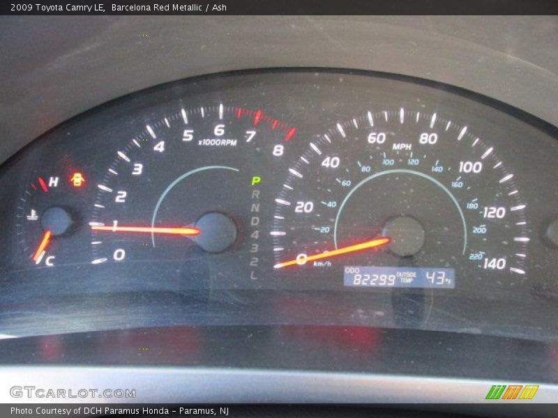Barcelona Red Metallic / Ash 2009 Toyota Camry LE