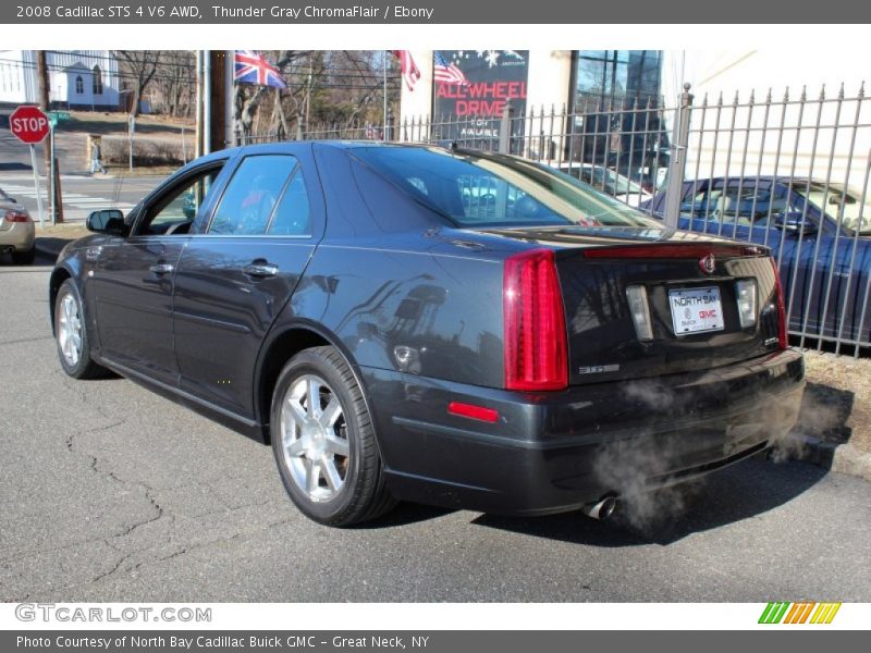 Thunder Gray ChromaFlair / Ebony 2008 Cadillac STS 4 V6 AWD