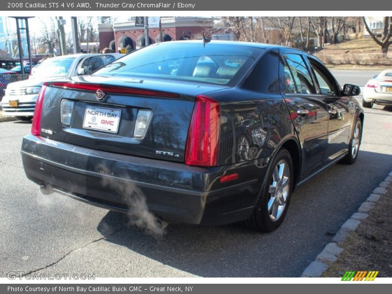 Thunder Gray ChromaFlair / Ebony 2008 Cadillac STS 4 V6 AWD