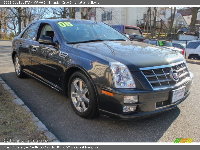 Thunder Gray ChromaFlair / Ebony 2008 Cadillac STS 4 V6 AWD