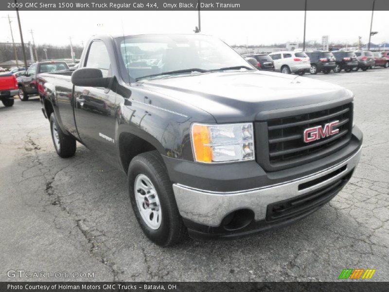 Onyx Black / Dark Titanium 2009 GMC Sierra 1500 Work Truck Regular Cab 4x4