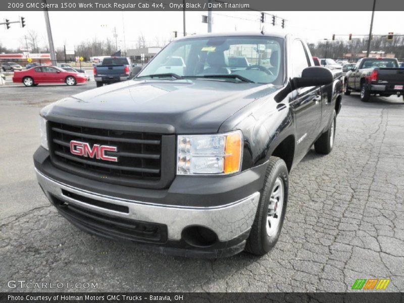 Onyx Black / Dark Titanium 2009 GMC Sierra 1500 Work Truck Regular Cab 4x4