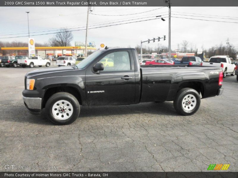 Onyx Black / Dark Titanium 2009 GMC Sierra 1500 Work Truck Regular Cab 4x4