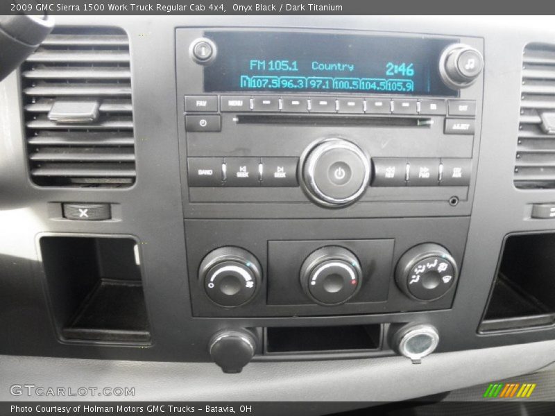 Onyx Black / Dark Titanium 2009 GMC Sierra 1500 Work Truck Regular Cab 4x4