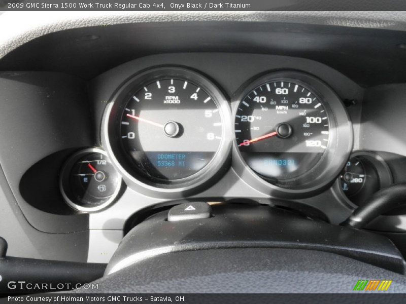 Onyx Black / Dark Titanium 2009 GMC Sierra 1500 Work Truck Regular Cab 4x4