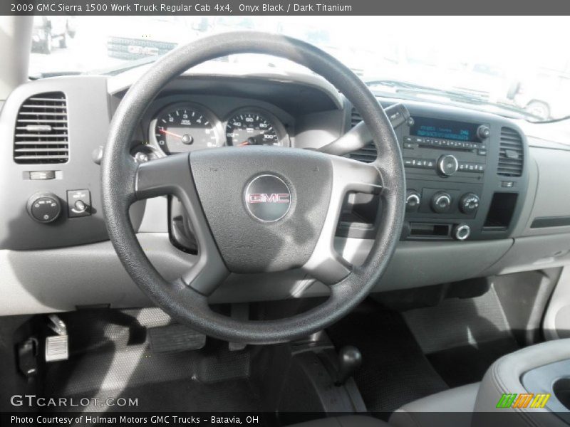 Onyx Black / Dark Titanium 2009 GMC Sierra 1500 Work Truck Regular Cab 4x4