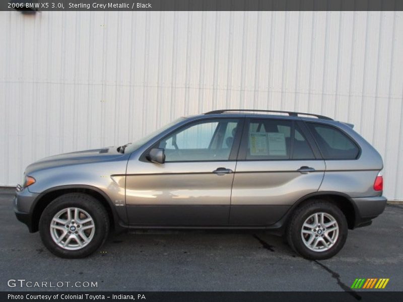 Sterling Grey Metallic / Black 2006 BMW X5 3.0i