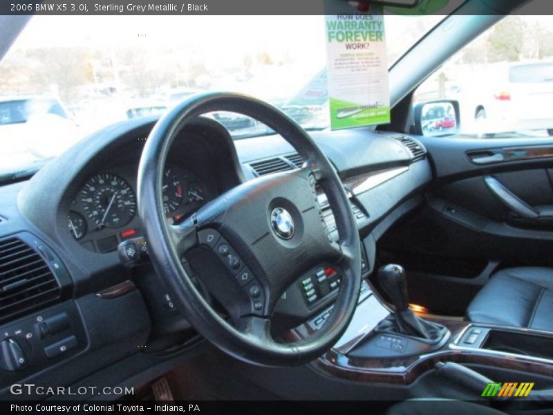Sterling Grey Metallic / Black 2006 BMW X5 3.0i