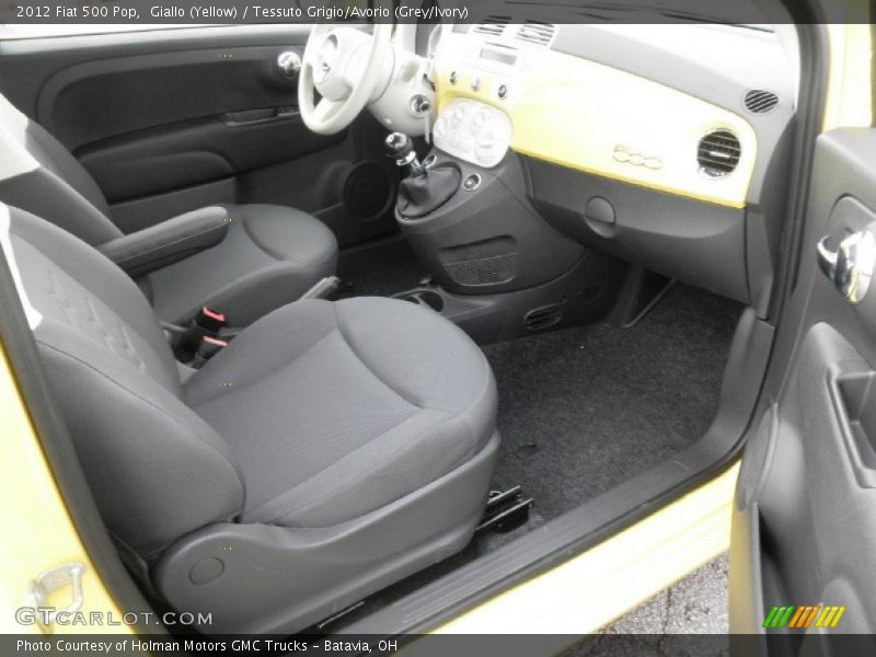 Giallo (Yellow) / Tessuto Grigio/Avorio (Grey/Ivory) 2012 Fiat 500 Pop