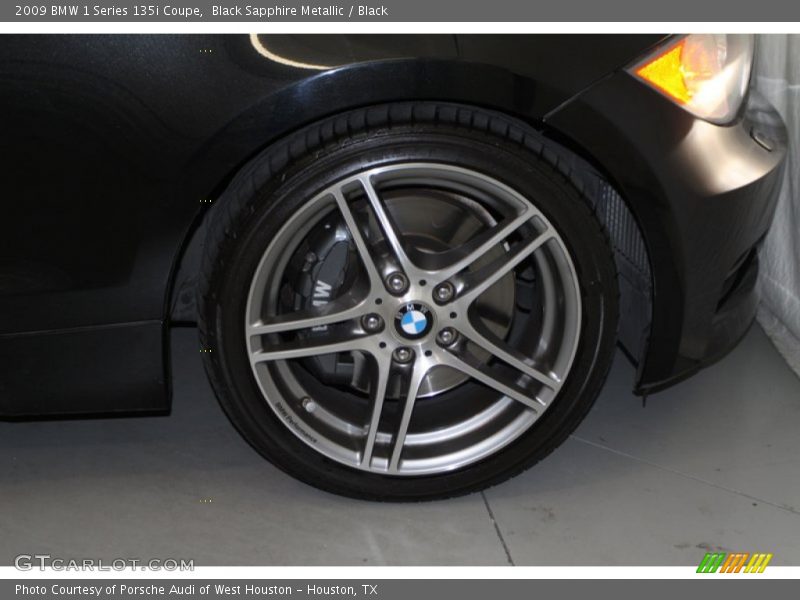Black Sapphire Metallic / Black 2009 BMW 1 Series 135i Coupe