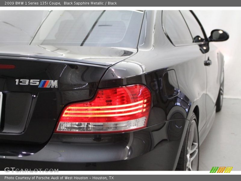 Black Sapphire Metallic / Black 2009 BMW 1 Series 135i Coupe