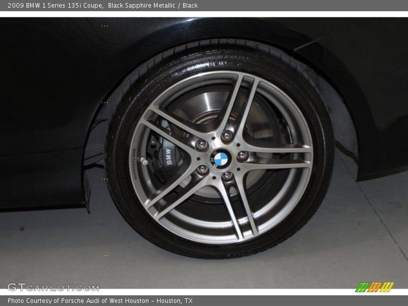 Black Sapphire Metallic / Black 2009 BMW 1 Series 135i Coupe