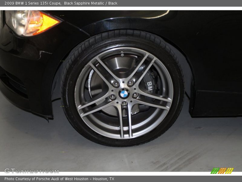 Black Sapphire Metallic / Black 2009 BMW 1 Series 135i Coupe
