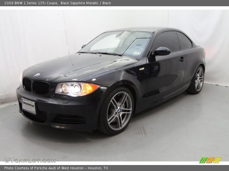 Black Sapphire Metallic / Black 2009 BMW 1 Series 135i Coupe