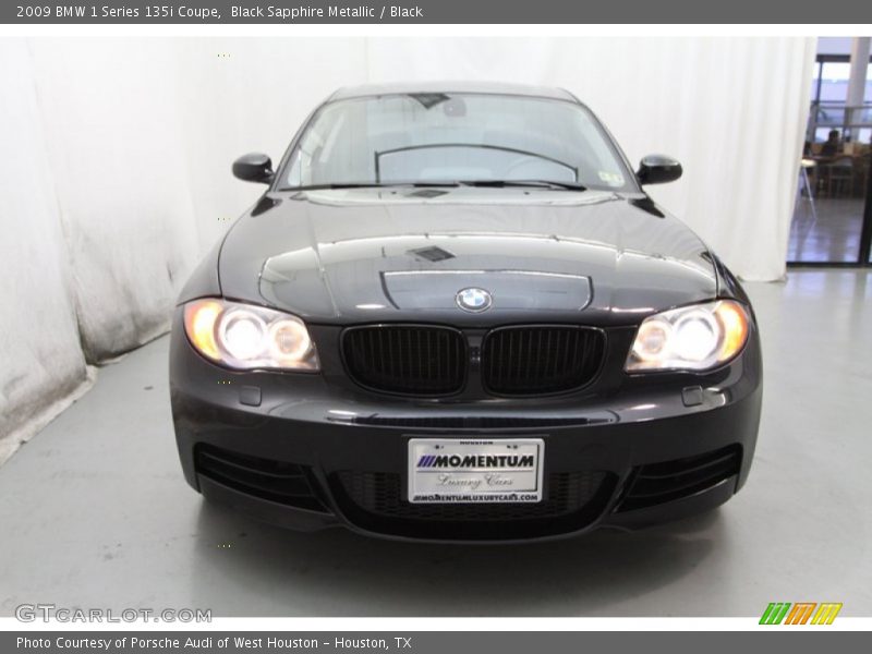Black Sapphire Metallic / Black 2009 BMW 1 Series 135i Coupe