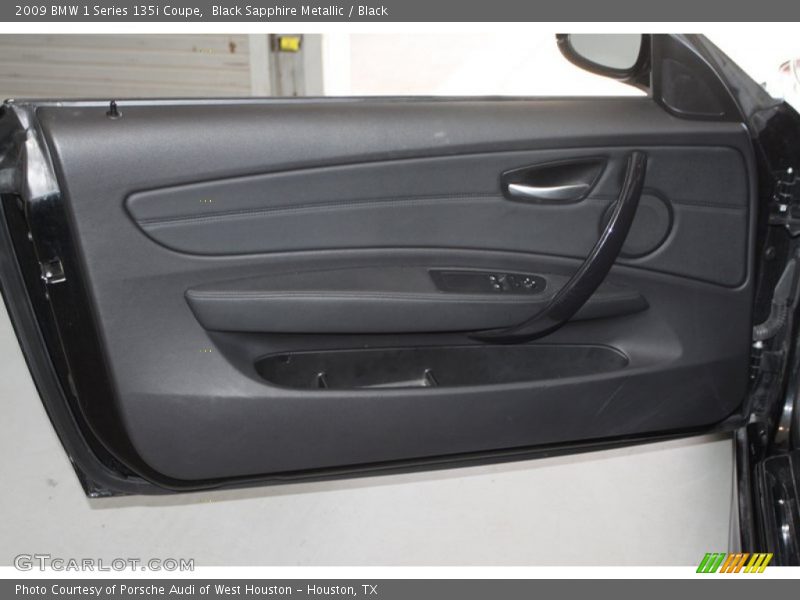 Black Sapphire Metallic / Black 2009 BMW 1 Series 135i Coupe