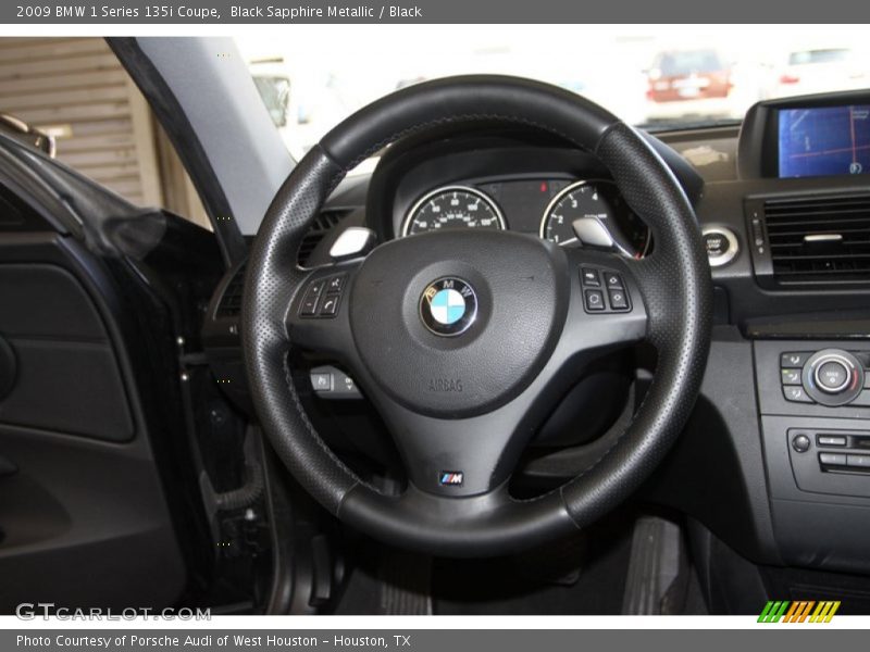 Black Sapphire Metallic / Black 2009 BMW 1 Series 135i Coupe