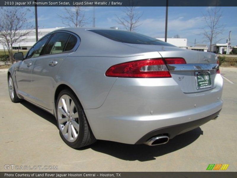 Liquid Silver Metallic / Barley 2010 Jaguar XF Premium Sport Sedan