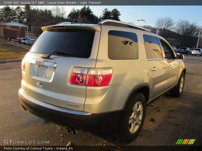 Liquid Silver Metallic / Light Titanium 2008 GMC Acadia SLT AWD