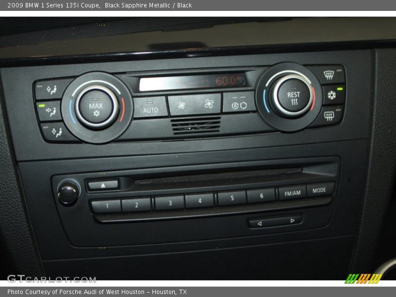 Black Sapphire Metallic / Black 2009 BMW 1 Series 135i Coupe