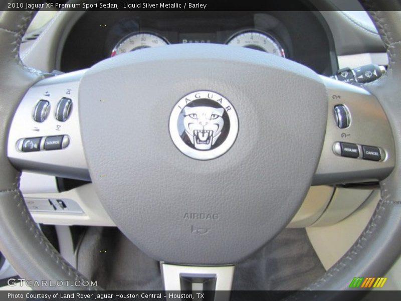 Liquid Silver Metallic / Barley 2010 Jaguar XF Premium Sport Sedan