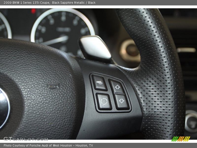 Black Sapphire Metallic / Black 2009 BMW 1 Series 135i Coupe