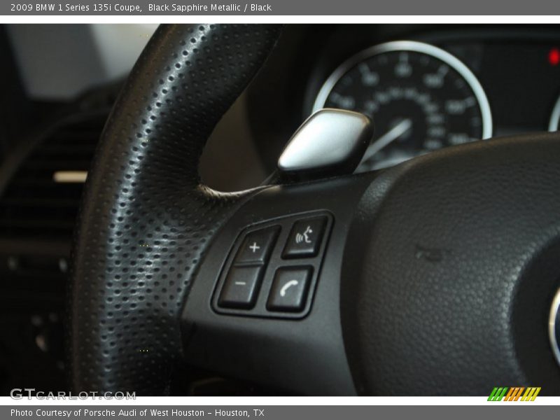 Black Sapphire Metallic / Black 2009 BMW 1 Series 135i Coupe