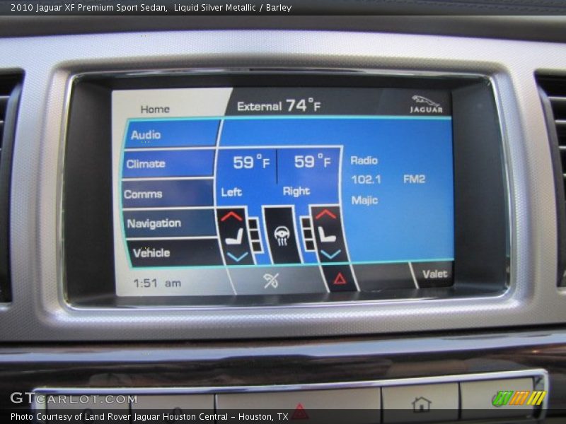 Liquid Silver Metallic / Barley 2010 Jaguar XF Premium Sport Sedan