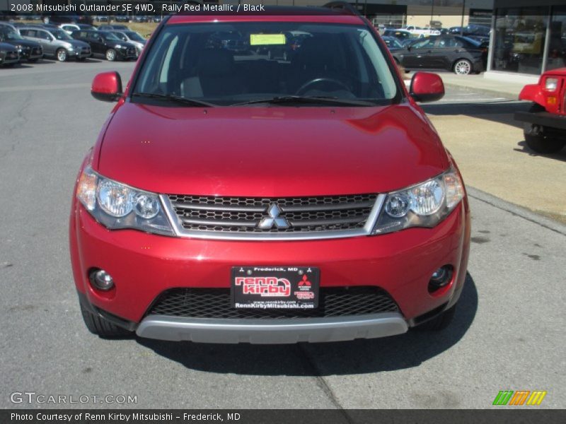 Rally Red Metallic / Black 2008 Mitsubishi Outlander SE 4WD